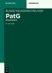 Patentgesetz/PatG - Cover