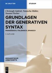 Grundlagen der generativen Syntax - Cover