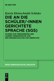 Die an die Schüler/-innen gerichtete Sprache (SgS) - Cover