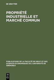Propriété industrielle et marché commun