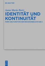 Identität und Kontinuität - Cover