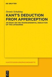 Kant's Deduction From Apperception - Cover
