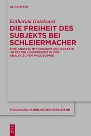 Die Freiheit des Subjekts bei Schleiermacher - Cover