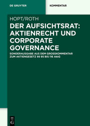 Der Aufsichtsrat: Aktienrecht und Corporate Governance - Cover