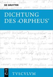 Dichtung des Orpheus - Cover