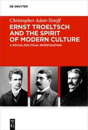 Ernst Troeltsch and the Spirit of Modern Culture - Cover