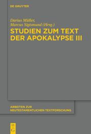 Studien zum Text der Apokalypse III - Cover