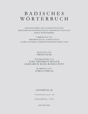 Badisches Wörterbuch. Band V/Lieferung 85