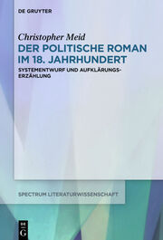 Der politische Roman im 18. Jahrhundert - Cover