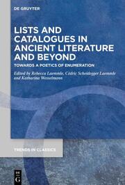 Lists and Catalogues in Ancient Literature and Beyond - Cover
