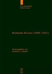 Hermann Dessau (1856-1931) zum 150. Geburtstag des Berliner Althistorikers und Epigraphikers - Cover