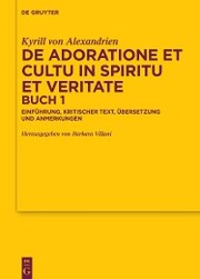 De adoratione et cultu in spiritu et veritate, Buch 1