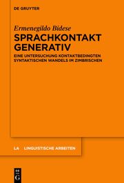 Sprachkontakt generativ - Cover