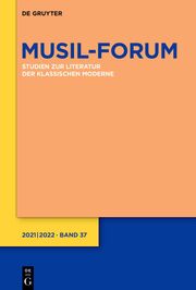Musil-Forum 2021/2022 - Cover