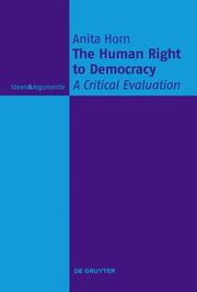The Human Right to Democracy - Cover