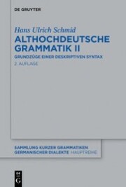 Althochdeutsche Grammatik II - Cover