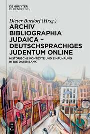Archiv Bibliographia Judaica - Deutschsprachiges Judentum Online - Cover