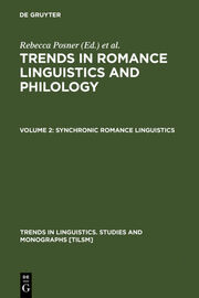 Synchronic Romance Linguistics - Cover