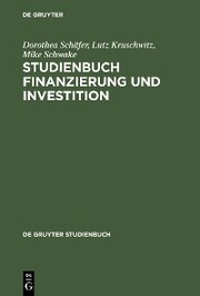 Studienbuch Finanzierung und Investition - Cover