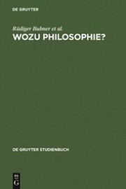 Wozu Philosophie? - Cover