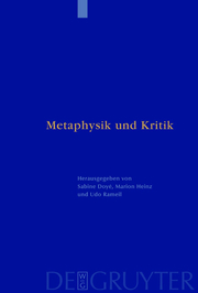 Metaphysik und Kritik - Cover