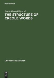 The Structure of Creole Words - Cover