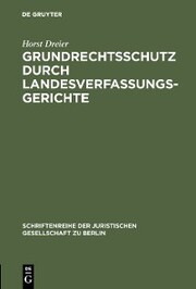 Grundrechtsschutz durch Landesverfassungsgerichte - Cover