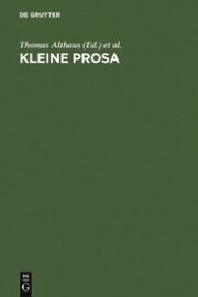 Kleine Prosa - Cover