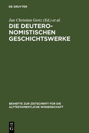 Die deuteronomistischen Geschichtswerke - Cover