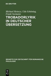 Trobadorlyrik in deutscher Übersetzung - Cover