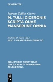 Oratio pro P. Quinctio - Cover
