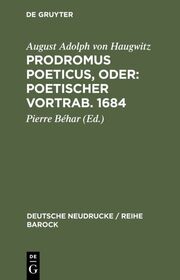 Prodromus Poeticus, Oder: Poetischer Vortrab. 1684 - Cover