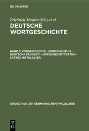 Vorgeschichte - Germanentum - Deutsche Frühzeit - Höfisches Rittertum - Spätes Mittelalter - Cover