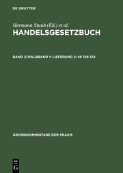 Handelsgesetzbuch - Grosskommentar 2 - Cover