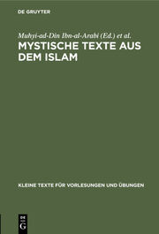 Mystische Texte aus dem Islam - Cover