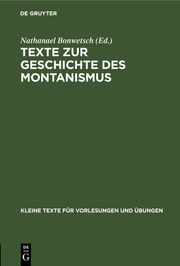 Texte zur Geschichte des Montanismus