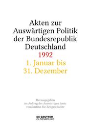 Akten zur Auswärtigen Politik der Bundesrepublik Deutschland 1992 - Cover