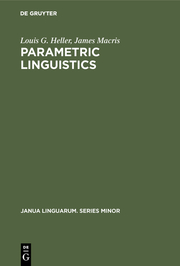 Parametric linguistics - Cover