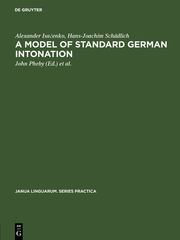 A model of standard German intonation - Cover