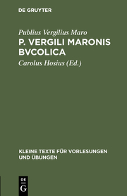 P. Vergilis Maronis Bvcolica - Cover