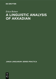 A Linguistic Analysis of Akkadian - Cover