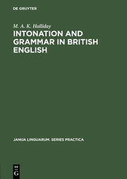 Intonation and grammar in British English - Cover