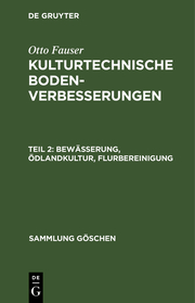 Bewässerung, Ödlandkultur, Flurbereinigung - Cover