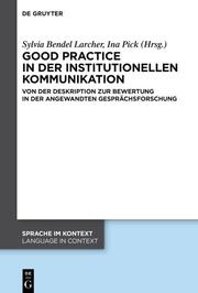 Good practice in der institutionellen Kommunikation - Cover