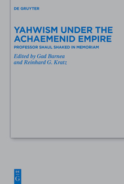 Yahwism under the Achaemenid Empire - Cover