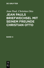 [Briefwechsel] @Jean Pauls Briefwechsel mit seinem Freunde Christian Otto