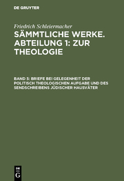 [Sämmtliche Werke] Friedrich Schleiermacher's sämmtliche Werke - Cover