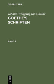 [Schriften ] Goethe's Schriften