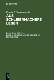 Schleiermacher's Briefe an Brinckmann - Cover