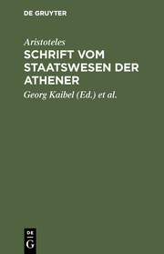Schrift vom Staatswesen der Athener - Cover